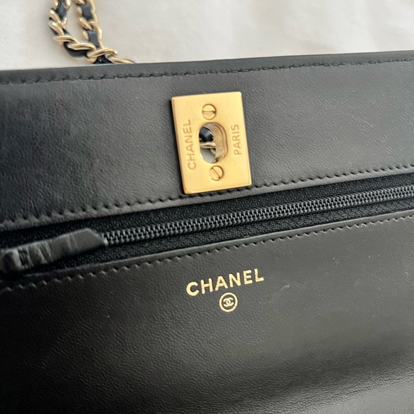 Chanel Trendy WOC Black Leather, Gold Hardware - Picture 12 of 16